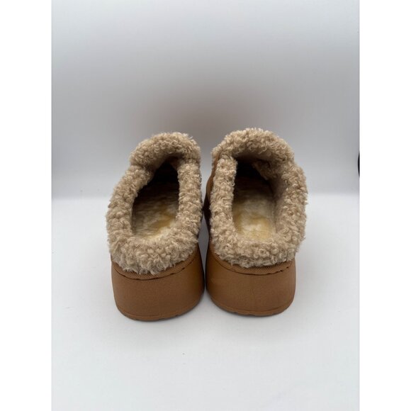 Women’s BERANMEY Size 9 Brown Thick-Soled Soft Slippers - Picture 4 of 5